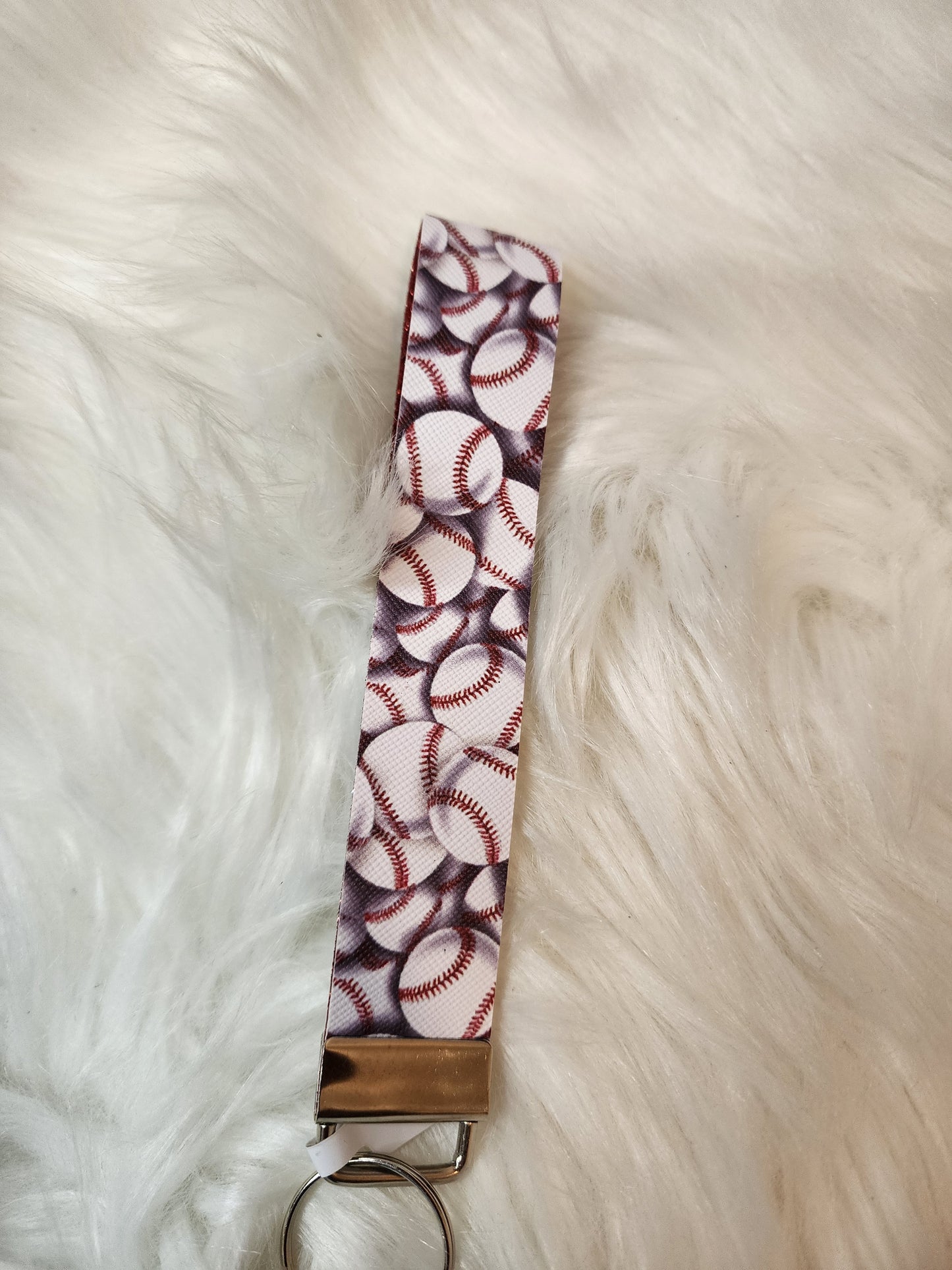 Faux Leather Wristlet Keychains