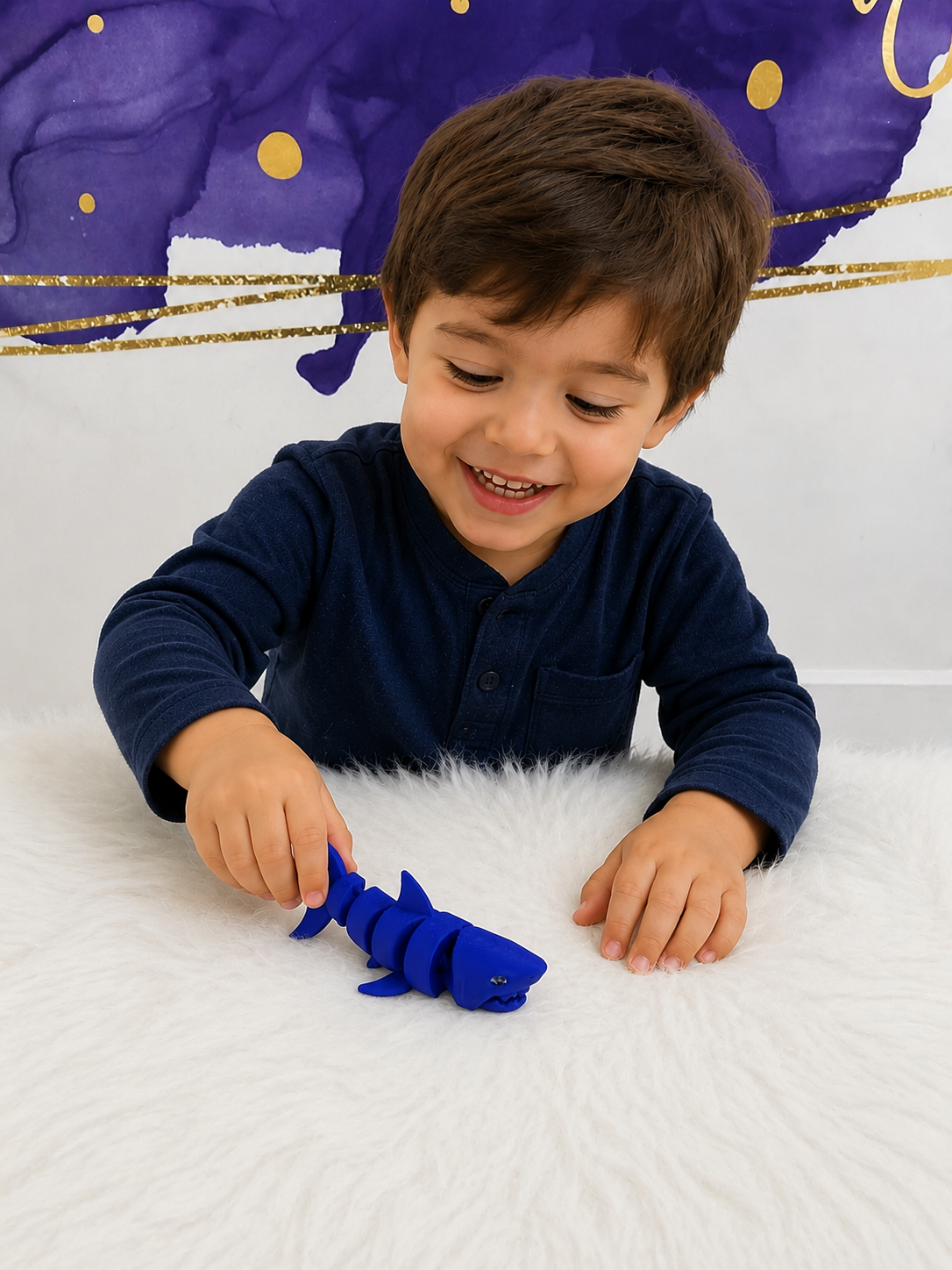 3D Printed Flexi Shark – Moveable Articulated Body
