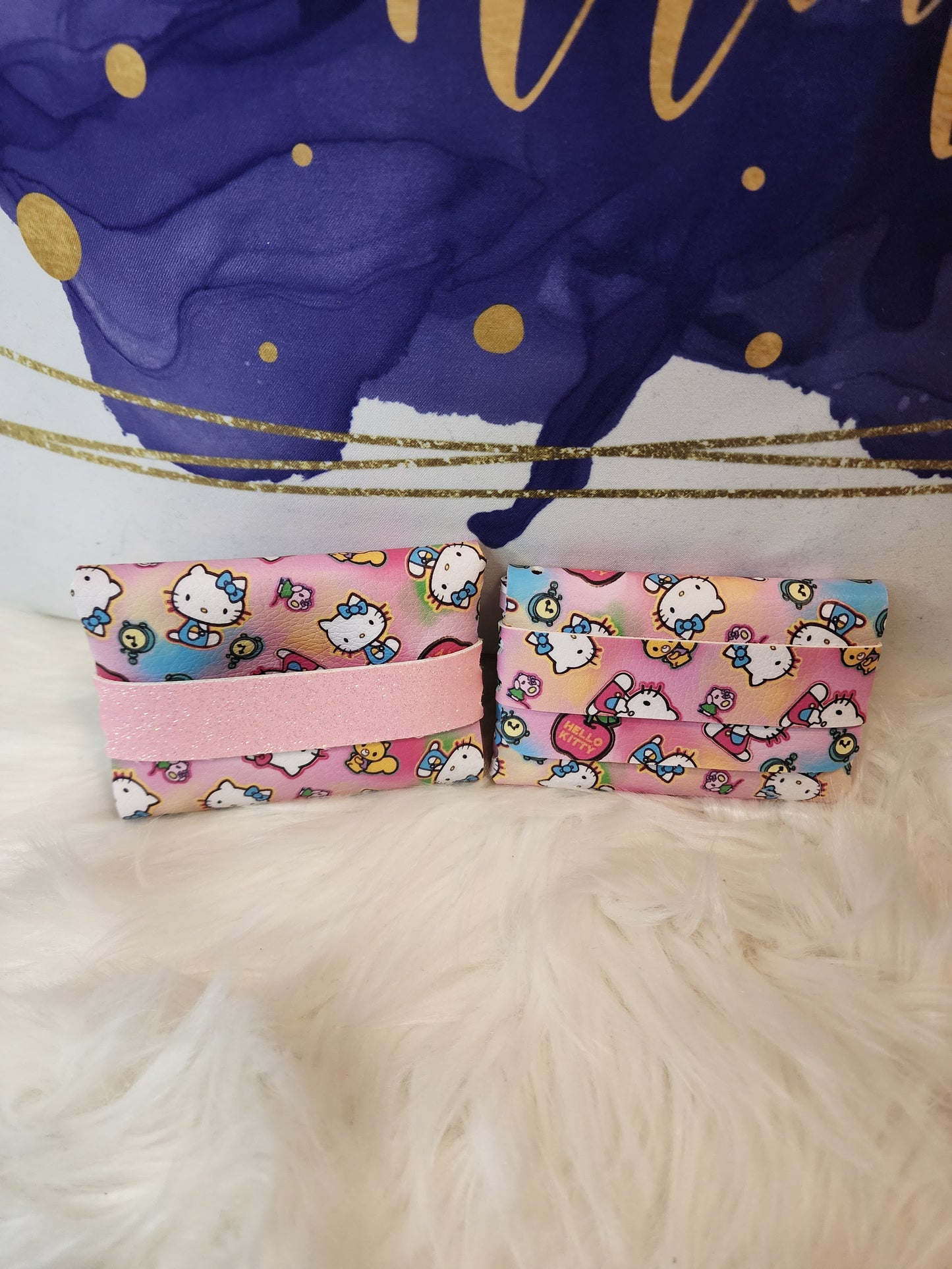 Happy Kitty Faux Leather Coin Purse
