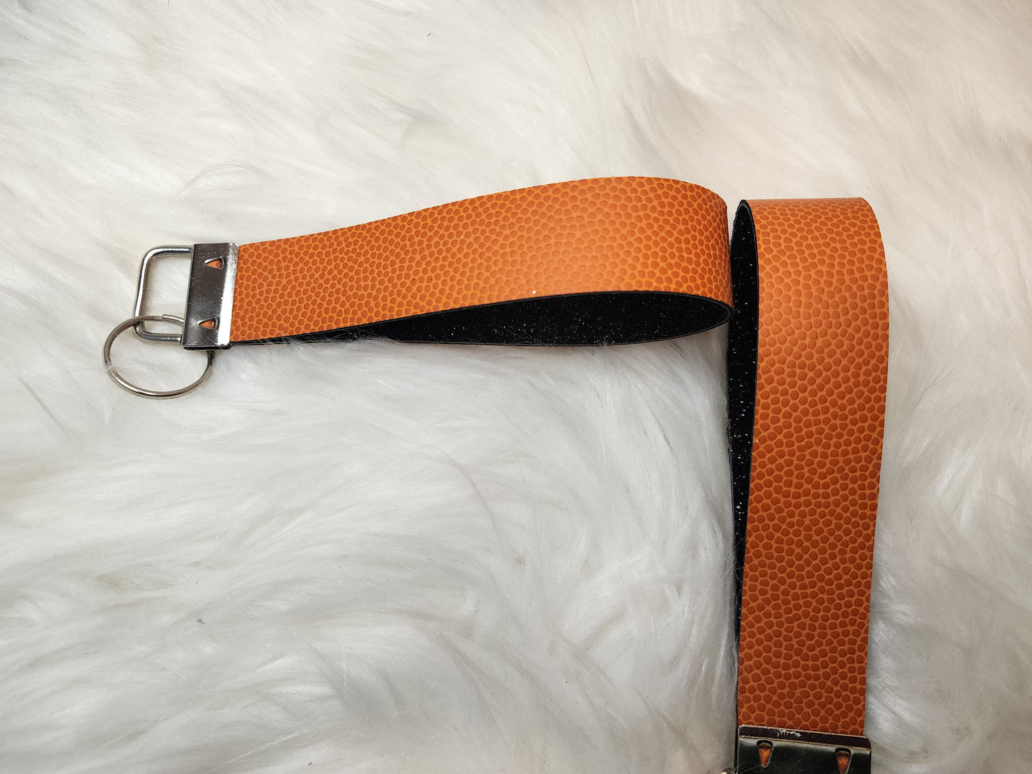Faux Leather Wristlet Keychains