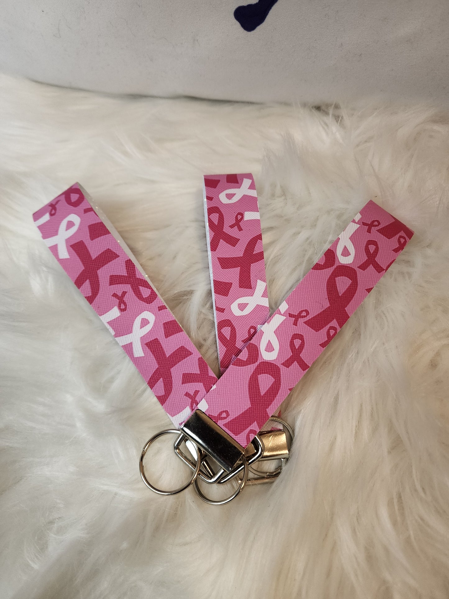 Faux Leather Wristlet Keychains