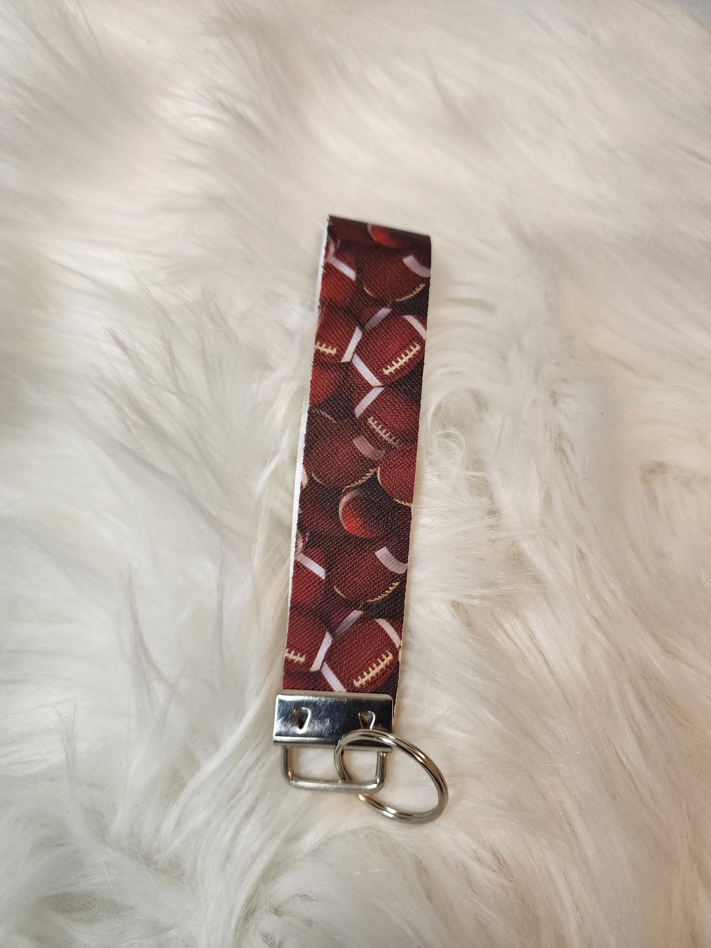 Faux Leather Wristlet Keychains