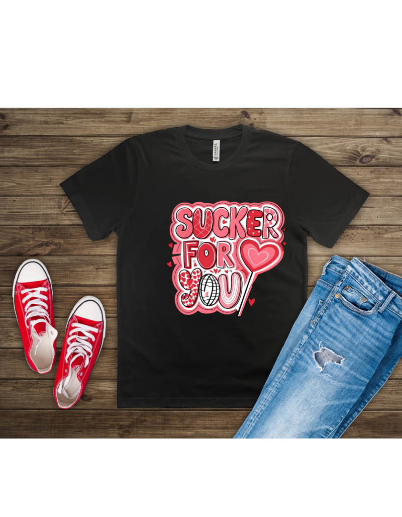 Sucker For You Valentine's Day Graphic T-Shirt