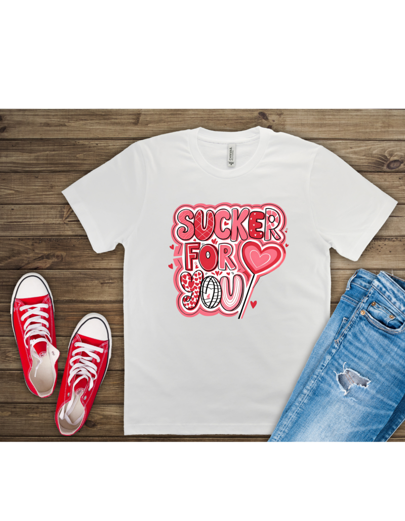Sucker For You Valentine's Day Graphic T-Shirt