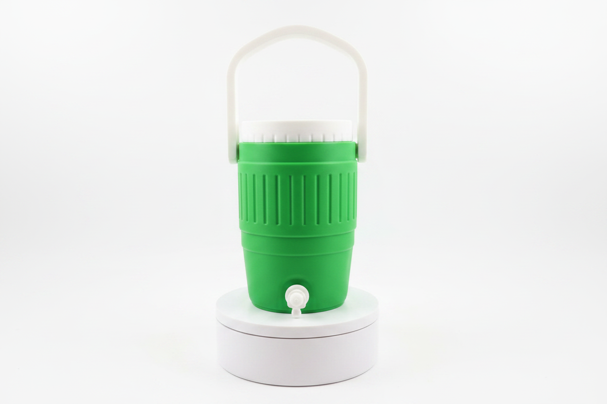 Green and White Cooler Jug