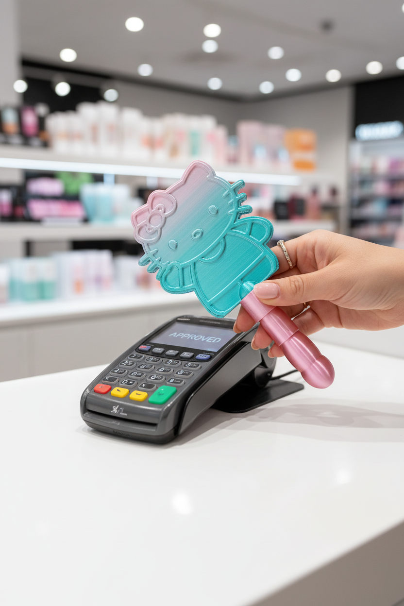 Hello Kitty Tap to Pay Wand Mockup