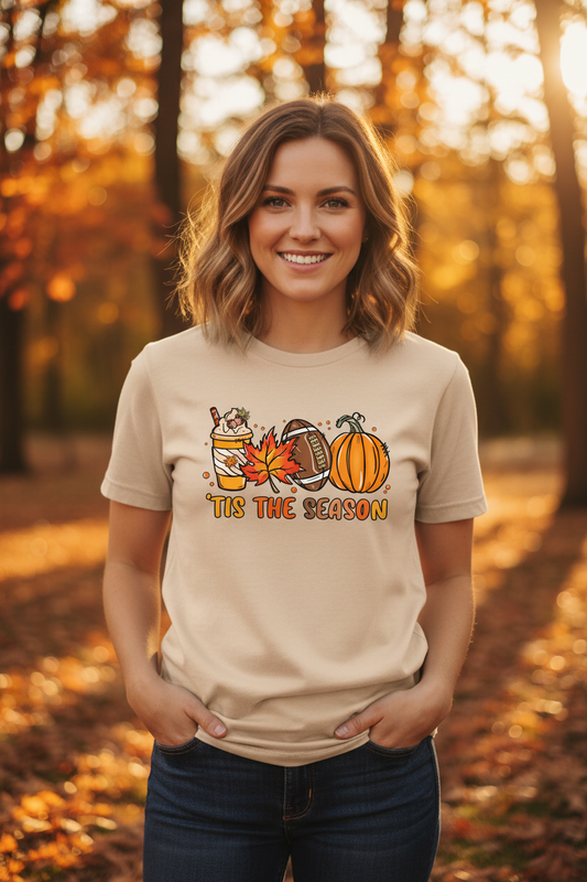 'Tis The Season Fall T-Shirt Lifestyle Mockup